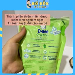 Nước rửa bình sữa Dnee organic Thái Lan túi 550ml, an toàn cho bé 5