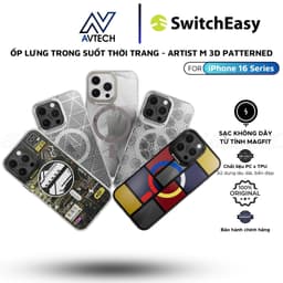 Ốp Lưng SwitchEasy Cho iPhone 16 Pro Max / 16 Pro, Artist M 3D Patterned, Chống Sốc, Thời Trang 1