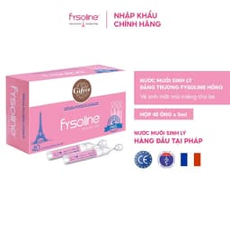 Combo Nước muối sinh lý FYSOLINE Xanh 20 ống x 5ml Và Hồng 40 ống x 5ml 4
