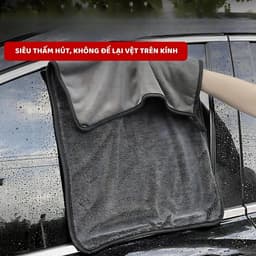 Khăn Lau Xe Ô Tô 40x60cm Siêu Thấm Hút Khăn Lau Kính Ô Tô Chuyên Dụng VINBEO-[CA02] 6