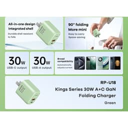 Cóc Sạc Nhanh 30W Mini Remax RP-U18 và 20W Hoco C80 (Type-c + USB) 3