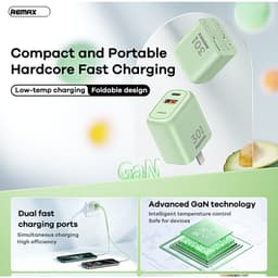 Cóc Sạc Nhanh 30W Mini Remax RP-U18 và 20W Hoco C80 (Type-c + USB) 2