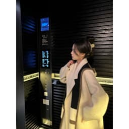 Áo Khoác Dạ Dáng Dài Cổ Bẻ Áo Khoác Nữ Form Rộng Dạ Tweed Áo Dạ Dáng Dài Kiểu Hàn Quốc Đi Đà Lạt Mùa Đông AD2308 4