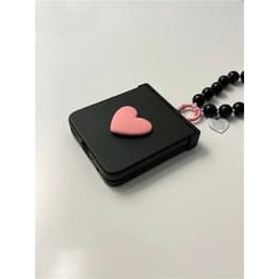 [CÓ SẴN] Nhiều màu - Ốp Z FLIP 8 - Flip5 - Flip7 chất matte mịn charm tim kèm dây hạt bóng và thanh bảo vệ bản lề 8