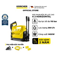 Máy phun rửa áp lực cao Karcher K 2 Horizontal động cơ chổi than, áp lực 110 bar và đã bao gồm dây cấp nước 2