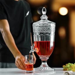 Bình Đựng Nước Có Vòi Kèm Chân Bình Đựng Nước Ngâm Trái Cây Bình Đựng Nước Vân Nổi Dung Tích 2L 3L 5L M98 3
