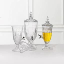 Bình Đựng Nước Có Vòi Kèm Chân Bình Đựng Nước Ngâm Trái Cây Bình Đựng Nước Vân Nổi Dung Tích 2L 3L 5L M98 2