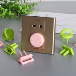 Nút Bịt Ổ Điện Chống Giật T8 Cao Cấp Bảo Vệ An Toàn Cho Bé, 2 Chân Nhựa ABS Siêu Bền, Chống Nhiệt 3