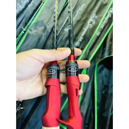 CẦN BỌ CẠP  ĐẠI NGÁO MẨU MỚI BẢN NÂNG CẤP CACBON XOẮN Cần Đứng Khoen đề ba cao to   ) LURE ( câu ao hồ) kèm khóa link 2