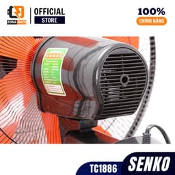 Quạt treo tường Senko TC1886, quạt công nghiệp công xuát 75W 5 cánh 3 cấp gió mạnh bảo hành 24 tháng 6