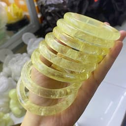 Vỏng tay bản đũa T.Vàng tu nhien Vip trong vàng đậm size 50 đến 60mm 6