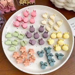 Túi 200 Kẹp Mini Nhiều Màu Nhiều Hình Siêu Dễ Thương Cho Bé 7
