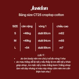 Áo Thun Nữ Dài Tay Croptop JUSTDUN CT25 – Dáng Ôm Body, Chất Liệu Cotton Mịn Mềm, Co Giãn Thoải Mái 2