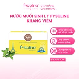 Combo Nước muối sinh lý Fysoline hồng 40 ống x 5ml và Vàng (Date T4.2027) 20 ống x 5ml 4