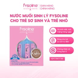 Nước muối sinh lý Pháp Fysoline vệ sinh mắt, mũi, miệng cho bé hộp 5 ống x 5ml 2