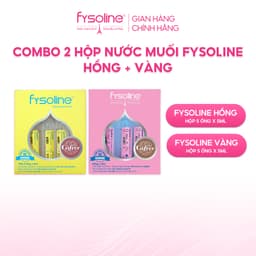Nước muối sinh lý Fysoline vệ sinh mắt, mũi, miệng cho bé - combo 05 ống hồng + 05 ống vàng 5ml (Date T4.2027) 2