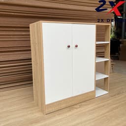 Tủ Đựng Giày Gỗ 7 Ngăn, 8 Ngăn (có Cửa) và Kệ Giày Dép Gỗ 5 Tầng Có ngăn mở 6