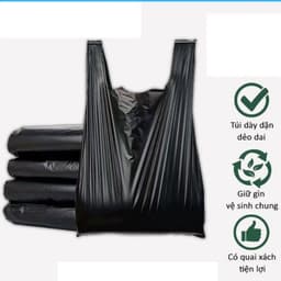 Túi Bóng Nilong Đen 1Kg - Túi Đựng Rác Siêu Dai, Bọc Hàng Đen (Loại 5kg, 10kg, 15kg) 2