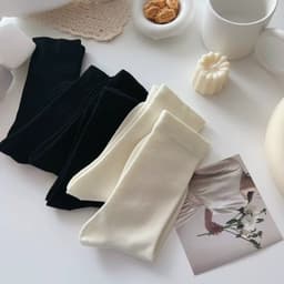 Set 10 đôi tất cổ cao Vớ Cổ Cao Vừa Siêu Mỏng Thoáng Khí Phong Cách Hàn Quốc Thời Trang Cho Nữ GIA DỤNG VĨNH NGÂN 6