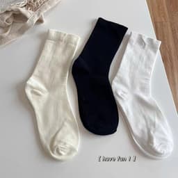 Set 10 đôi tất cổ cao Vớ Cổ Cao Vừa Siêu Mỏng Thoáng Khí Phong Cách Hàn Quốc Thời Trang Cho Nữ GIA DỤNG VĨNH NGÂN 9