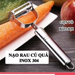 Dao Gọt Vỏ Củ Quả Gọt Trái Cây Bàn Nạo Thân Kim Loại 2 In 1 2