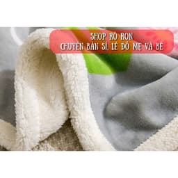 Chăn Lông Cừu Chăn Lông Tuyết 1m4 x 1m Siêu Nhẹ  Ấm Chăn Thu Đông Cho Bé Chăn Văn Phòng Shop Rô Ron 6