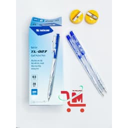 Hộp 20 Bút Thiên Long TL-027 Ngòi 0.5mm Dạng Bấm Cò, Nét Đều Dành Cho Học Sinh, Văn Phòng, Mực Xanh, Đỏ, Đen, Tím 5