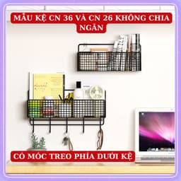 Kệ đựng gia vị 2 tầng 3 ngăn, kệ bếp treo tường chịu lực 10kg☘️ kệ đựng đồ đa năng 🌸 giỏ đựng hành tỏi gia vị 2