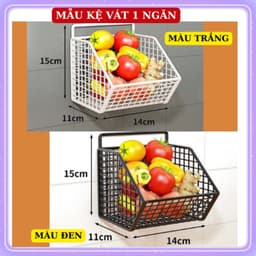 Kệ đựng gia vị 2 tầng 3 ngăn, kệ bếp treo tường chịu lực 10kg☘️ kệ đựng đồ đa năng 🌸 giỏ đựng hành tỏi gia vị 9