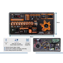 MẠCH CÔNG SUẤT DSP21X  NGUỒN XUYẾN ECHO -DELAY CÓ REVERB 1
