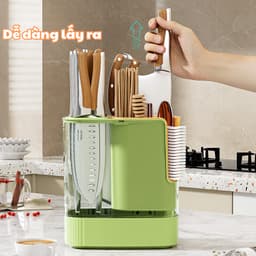 Ống Đựng Dao Đũa Đa Năng Chống Nấm Mốc Dễ Dàng Vệ Sinh Chất Liệu Nhựa PP Cứng Cáp 4
