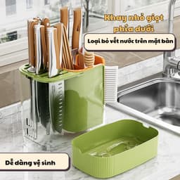 Ống Đựng Dao Đũa Đa Năng Chống Nấm Mốc Dễ Dàng Vệ Sinh Chất Liệu Nhựa PP Cứng Cáp 5