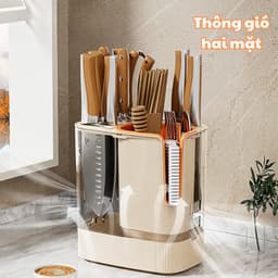 Ống Đựng Dao Đũa Đa Năng Chống Nấm Mốc Dễ Dàng Vệ Sinh Chất Liệu Nhựa PP Cứng Cáp 2