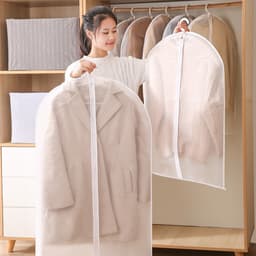 COMBO 5 Túi bọc quần áo chống bụi chống ẩm mốc treo tủ PEVA JYoohome Túi trùm áo Vest có khóa 5