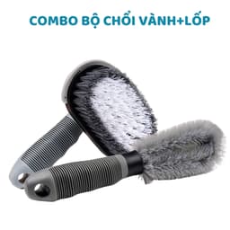 Combo Chổi Cọ Rửa Vành Lốp, Bàn Chải Vệ Sinh Bánh Xe Chuyên Nghiệp, Bộ Chổi Chăm Sóc Bánh Xe Chuyên Nghiệp - DK.Cars -CR 6
