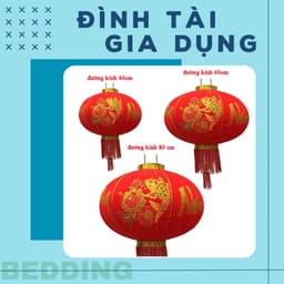 ( 01-02 QUẢ ) CẦU NHUNG đủ size 60cm-80cm-100cm Đèn Lồng Treo Tết Lễ Hội Vạn Sự Như Ý, Chúc Mừng Năm Mới 1