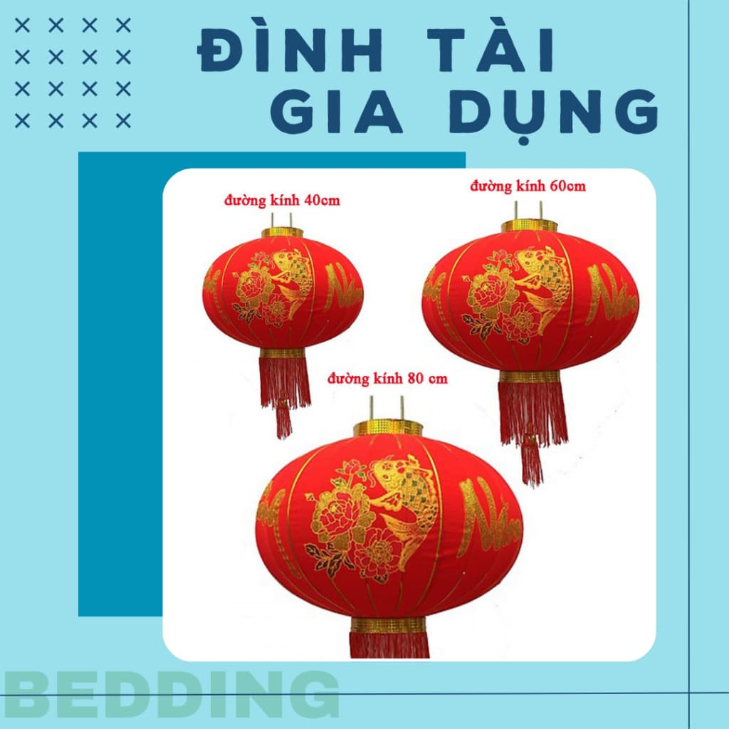 ( 01-02 QUẢ ) CẦU NHUNG đủ size 60cm-80cm-100cm Đèn Lồng Treo Tết Lễ Hội Vạn Sự Như Ý, Chúc Mừng Năm Mới