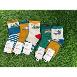 T23 Set 10 đôi Tất Cho Bé Hoạ Tiết Hình Ô Tô Chất Liệu Dày Dặn 4