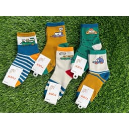 T23 Set 10 đôi Tất Cho Bé Hoạ Tiết Hình Ô Tô Chất Liệu Dày Dặn 2