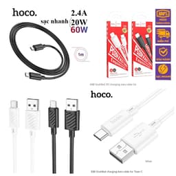Cáp Sạc Nhanh 60W/ 20W Hoco X88/ X89/ S10 Type-c Ra Li-ght-ni-ng/ Micro/ USB ra Type-c/ USB ra Li-gh 1