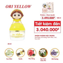 Nước Hoa Bé Gái Ori Pink - Purple - Blue - Yellow (30ml) - DỄ THƯƠNG, NGỌT NGÀO, ĐÁNG YÊU 5