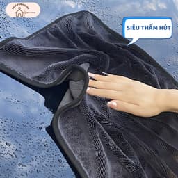 Khăn Lau Xe Ô Tô 40x60cm Siêu Thấm Hút Khăn Lau Kính Ô Tô Chuyên Dụng VINBEO-[CA02] 1