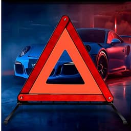 Biển Cảnh Báo Nguy Hiểm Tam Giác Phản Quang Cho Ô Tô, Biển Cảnh Báo Lắp Ghép - Gập Gọn- DK.Cars -Q1 9