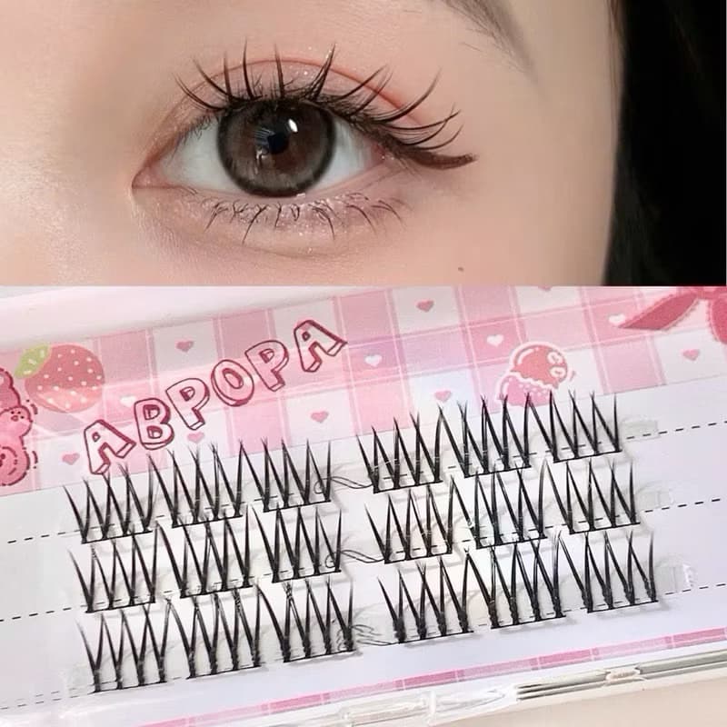 COMBO 4 Hộp Mi sẵn keo tự dính , lông mi tự nhiên , mi mắt mèo tiện lợi tái sử dụng nhiều lần chính hãng