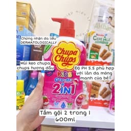 Sữa Tắm Gội Toàn Thân Cho Bé Chupa Chups Thái Lan 600ml 3
