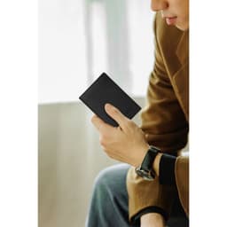 Ví Cầm Tay Nam LECOS LV1 Da Thật Bảo Vệ Giấy Tờ An Toàn Phom Chuẩn 4