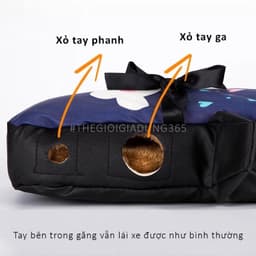 găng tay đi xe máy,gang tay phao đi xe máy lót nỉ Mùa đông 5
