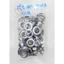 Khoen ore 14mm Khuy mắt cáo đóng bạt, bấm bạt Bằng sắt Túi 100 cái + 100 long đền 2