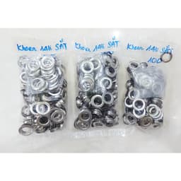 Khoen ore 14mm Khuy mắt cáo đóng bạt, bấm bạt Bằng sắt Túi 100 cái + 100 long đền 1