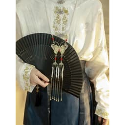 Ghim Cài Áo Vòng Cổ Việt Phục Hán Phục Dây Tua Rua Cosplay Cổ Trang Phụ Kiện Chuỗi Ngọc Kim Loại 7